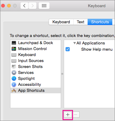 shortcuts in excel for mac